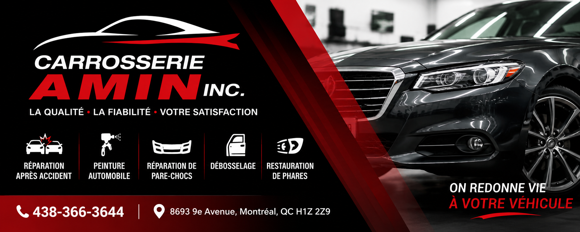 Atelier de carrosserie Amin à Montréal